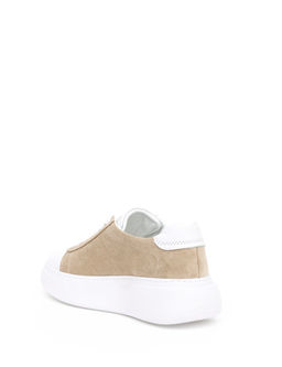 Bej Deri Sneaker