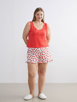 ?ilek Bask?l? Kad?n ?ortlu Pijama Tak?m?