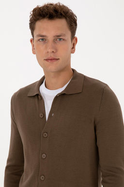 Erkek A__k Haki Basic Triko H_rka - U.s. polo assn фото 2