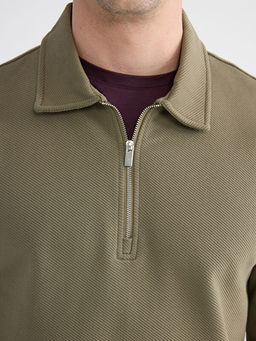 Polo Yaka Erkek Sweatshirt