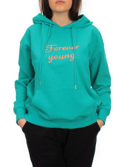 A-02 TURQUOISE Худи женское (85% хлопок, 15% полиэстер) - Фабричный китай фото 2