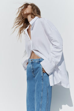 JEANS Z1975 STRAIGHT HIGH WAIST FRONT SEAM - Zara фото 4