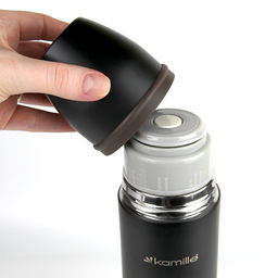 Термос 1,0 л нерж стали с пласт. вставками арт. 2059В