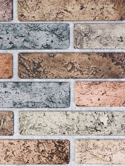 Стеновая панель ПВХ, 498×960 мм, цвет кирпич терракотовый