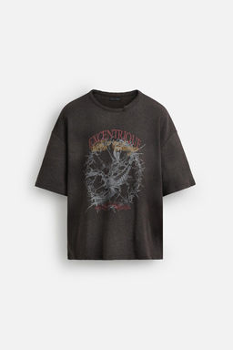 SPRAY PRINT KNIT T-SHIRT - Zara фото 7