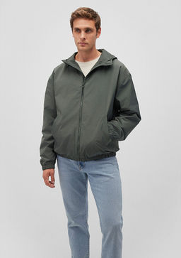 Kapusonlu Haki Ceket