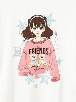 Bisiklet Yaka K?z ?ocuk Ti??rt