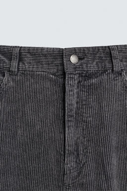 PANTAL?N RELAXED FIT PANA / Gris oscuro - Zara фото 9