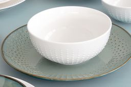 Тарелка обеденная Drops, серая, 26 см - Easy life фото 5