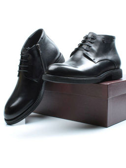 01-H9057 -B7-SW3 BLACK Ботинки демисезонные мужские (натуральная кожа) - Фабричный китай фото 14