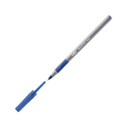 Цена за 2 шт. Набор ручек шариковых 4 шт., BIC Round Stic Exact, резиновый упор, 0.7 мм, синие чернила, блистер