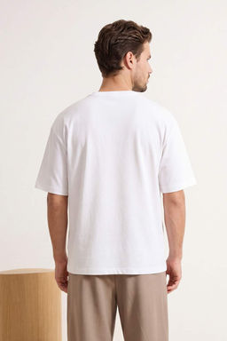 Футболка Trendyolmilla Oversize белая из хлопка