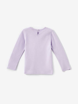 Bisiklet Yaka Uzun Kollu Barbie Bask?l? K?z Bebek Ti??rt - Waikiki фото 2