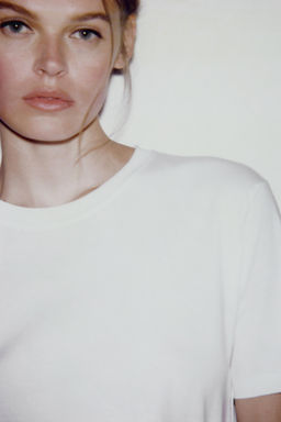 MERCERISED COTTON T-SHIRT - Zara фото 33