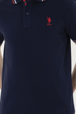 Мужская темно-синяя базовая футболка - U.s. polo assn фото 6