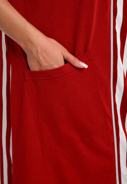 521 Халат на молнии - Полоска