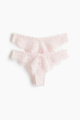 Pack de 2 bragas Brazilian de encaje