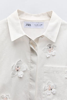 3D FLORAL SHIRT - Zara фото 4