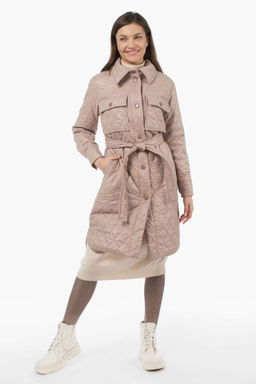 Пальто женское демисезонное (пояс) - El podio фото 5