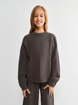 ACOOLA / Джемпер детский для девочек Monica кофейный