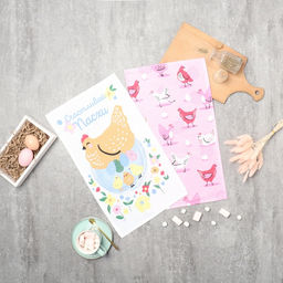 Набор кух. полотенец Доляна Счастливой пасхи 2 шт, 28х46 см, рогожка, 100% хл, 160г/м2  фото 19