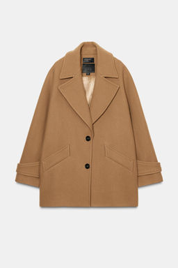 OVERSIZE WOOL BLEND COAT ZW COLLECTION LIMITED EDITION - Zara фото 5