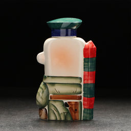 Штоф фарфоровый «Пограничник», 0.4 л, в упаковке книге