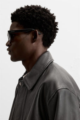 LEATHER JACKET - Zara фото 6