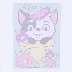 Фреска. Картина из песка «Весёлый котёнок»