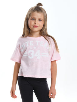 Футболка с принтом UD 7906 персик - Mini maxi фото 6