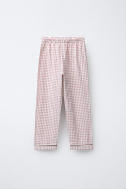 AGES 6-14 / FLANNEL GINGHAM PYJAMAS - Zara фото 4