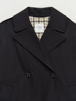 Двубортный укороченный тренч ZR2604102214-27 / Zarina  фото 10