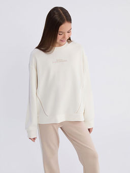 Bisiklet Yaka K?z ?ocuk Sweatshirt ve Tayt