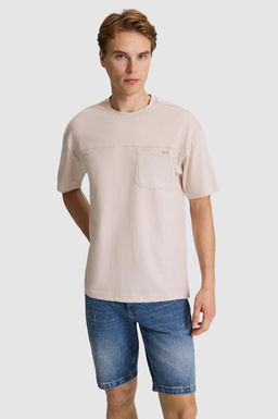 Erkek Ta_ Comfort Fit Bisiklet Yaka Ti__rt