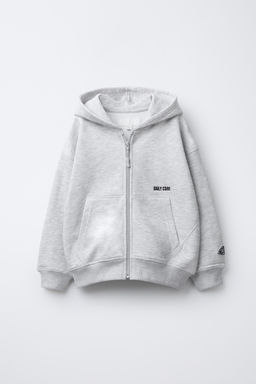EMBROIDERED SLOGAN HOODIE