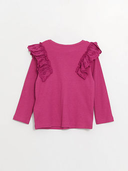 Bisiklet Yaka Uzun Kollu K?z Bebek Ti??rt - Waikiki фото 3