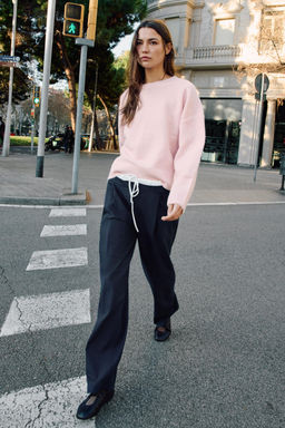 WIDE-LEG TROUSERS WITH DOUBLE WAIST - Zara фото 17