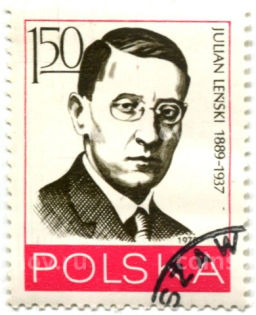 Марка Юлиан Ленский 1973 год Польша