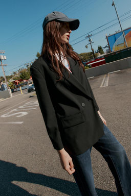 OVERSIZED DOUBLE-BREASTED BLAZER - Zara фото 14