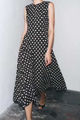 ZW COLLECTION POLKA DOT MIDI DRESS - Zara фото 22