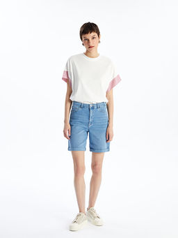 Bermuda Fit Kad?n Jean ?ort