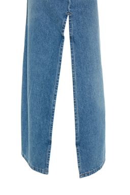 TRENDYOLMILLA Ac?k Mavi Y?rtmacl? Yuksek Bel Maxi Denim Etek TWOSS23ET00109  фото 8