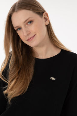 Женский черный базовый свитер с круглым вырезом Неожиданная скидка в корзине - U.s. polo assn фото 9