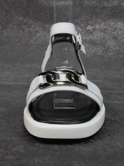 08-PED134-1 WHITE Босоножки женские (натуральная кожа)