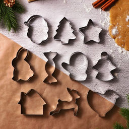 Формы для выпечки новогодние Зимний вкус, 10 шт.
