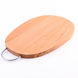 11-31 Доска разделочная овал малый с мет/руч MB(х10)