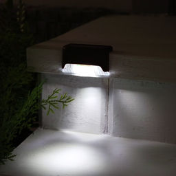 Цена за 4 шт. Садовый светильник на солнечной батарее, 1 LED, свечение белое, коричневый