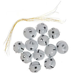 Бубенчики для рукоделия, набор 12 шт., размер 1 шт. — 3 см, белые