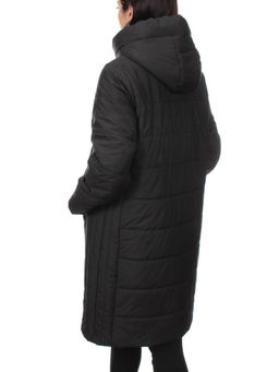 1073 BLACK Пальто зимнее облегченное женское (холлофайбер 150 гр.) - Fashion фото 6