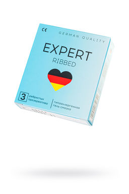 Презервативы EXPERT Ribbed Germany 3 шт. (ребристые)